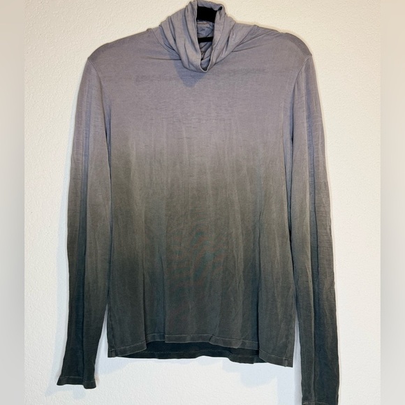 Lynn Ritchie Moody Two Tone Sheer Turtleneck Top - Picture 2 of 10